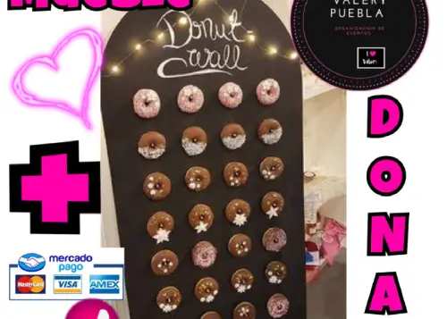 Mueble de donas Pared de donas, mueble de donas