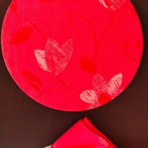 Plato base decorativo con servilleta