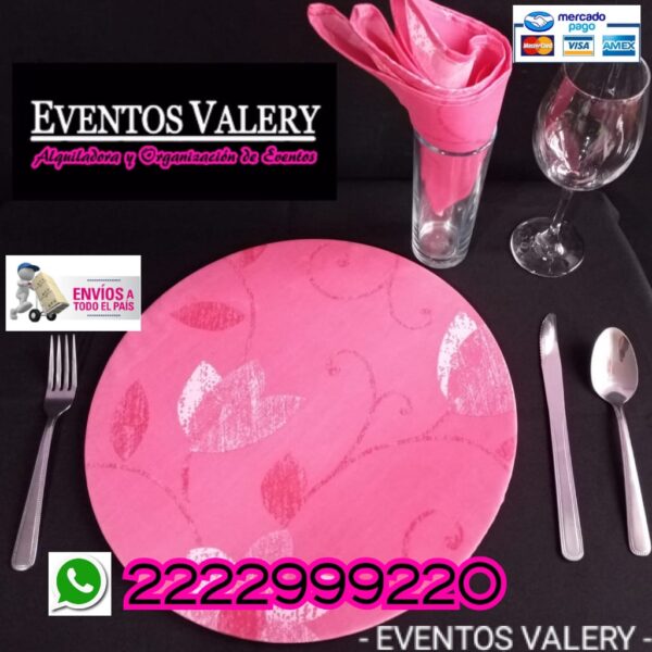 Plato base decorativo con servilleta - Imagen 2