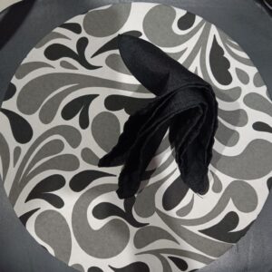 Plato base decorativo con servilleta