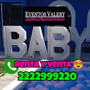 Letras gigantes 1.20 de alto por 70 cm de ancho