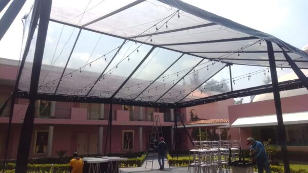 Carpa elegante transparente de 5x10